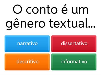 GÊNERO TEXTUAL CONTO 