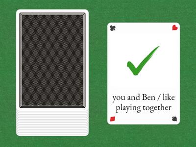  Present Simple (make up a sentence) 