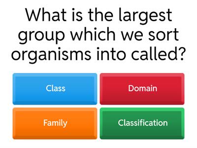 Classification Quiz