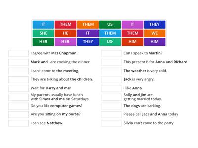 6A Object Pronouns game (Communicate)