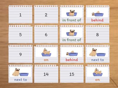 Prepositions of place