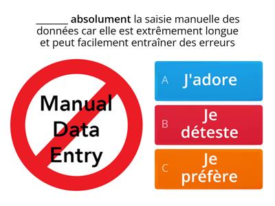  Parler de ses préférences (adverbes) dans un contexte professionnel(banque III)