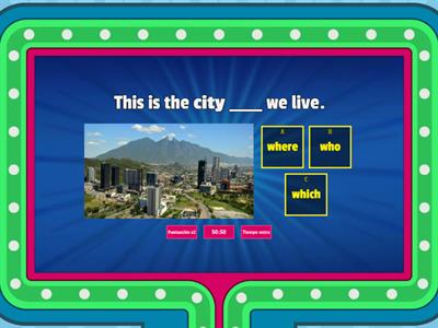 CHOOSE: WHO / WHICH / THAT