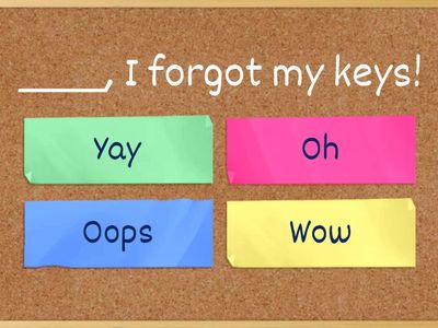 Interjections Quiz by অনন্যা