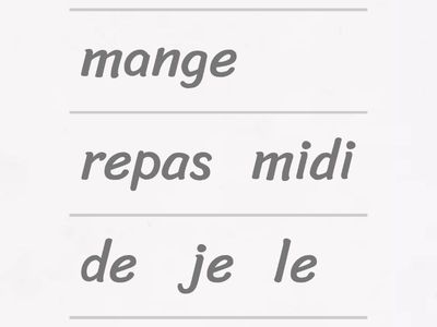 School activities - Unjumble