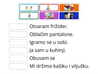 kućne aktivnosti - srpski za decu 