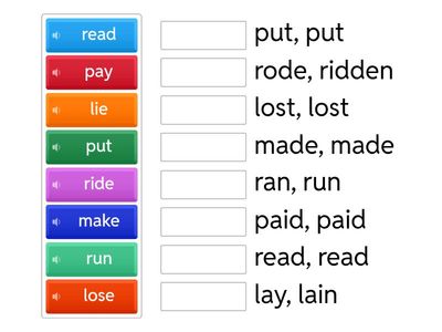 Неправильные глаголы _part 4