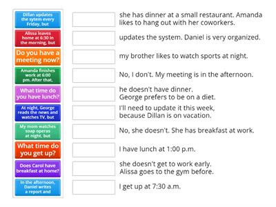 Review - Do/does - routine. WRIT