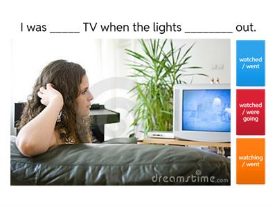 While - When with past and past continuous