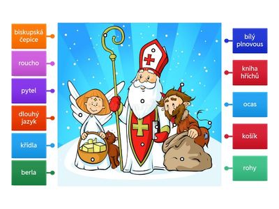 Mikuláš, čert, anděl