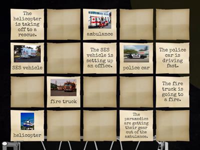 Sentence structure - Emergency vehicles