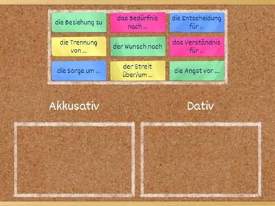 Präpositionen - Akkusativ oder Dativ?