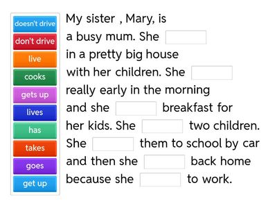 Peter's sister- reading