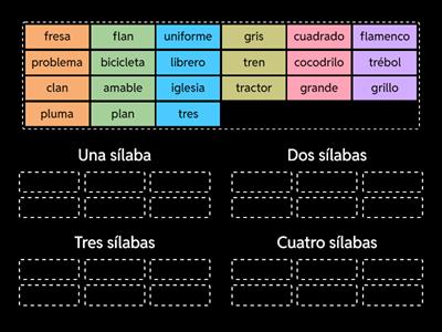 Contando sìlabas 