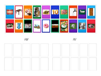 FIS lesson 10 /d/ & /t/ sort