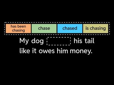 Present continuous sentences