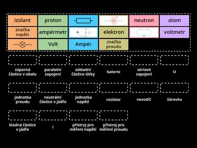 Elektřina - přiřaď k sobě
