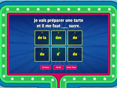 Partitive study guide - Quiz show