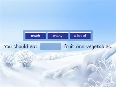 a lot of/ much/ many