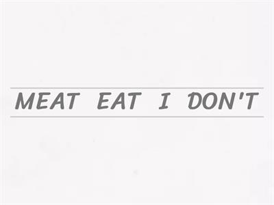 Present simple - negative form