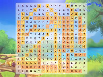 Summer word search