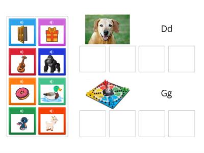Sound Sort /d/ /g/