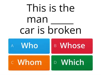  relative pronouns