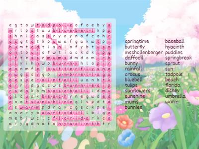 Spring word search