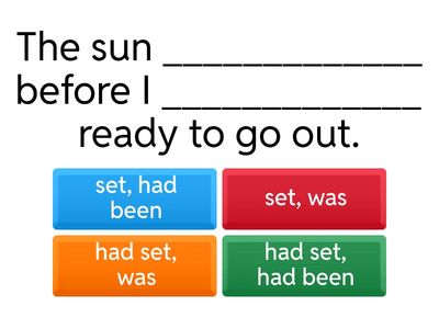 Past perfect vs past