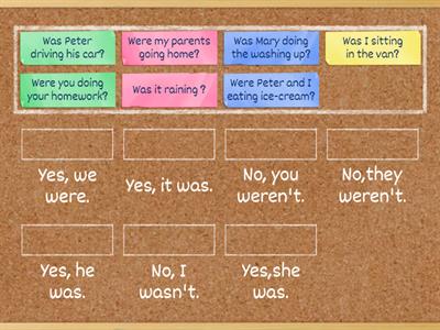 past continuous-questions