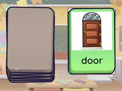 Classroom objects memory game