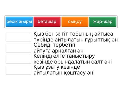 өткен сабаққа шолу 