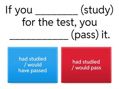 Conditional sentences. Type 3.