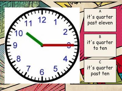 Telling the time - quiz