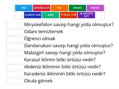 6.sınıf sosyal bilgiler