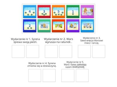 Układanie historyjki obrazkowej- WARS i SAWA