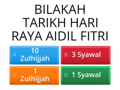 AIDIL FITRI $ AIDIL ADHA