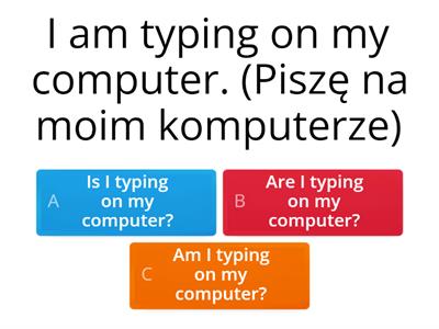 Present continuous questions greg's