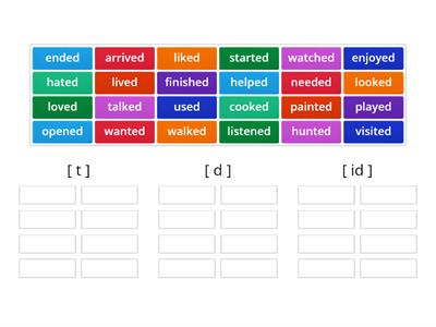 EO1 Unit 6 Past Simple regular verbs