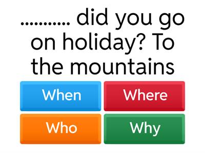 WH questions - past simple