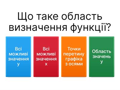 Тема 14. Функція , її графік і властивості