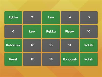 Gra memory dla dzieci - zwierzątka