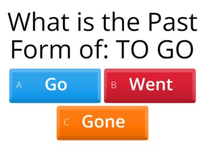 Regular and Irregular Verbs in the Simple Past - Affirmative Form