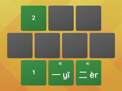 китайский числа 1-5