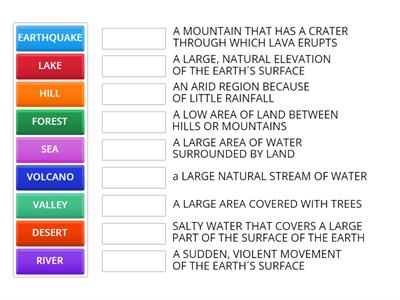 GEOGRAPHICAL FEATURES - PREAPRE A2