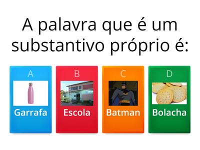 Atividade Substantivos - 6° ano