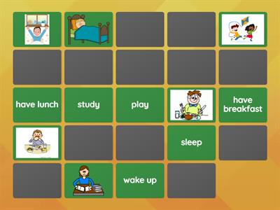 Daily routine- memory game