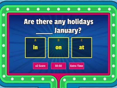 PREPOSITIONS IN ON AT