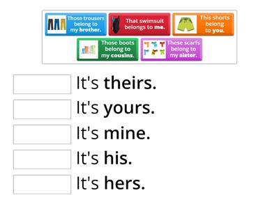 Possessive Pronouns