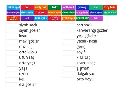 7. sınıf ingilizce appearance 